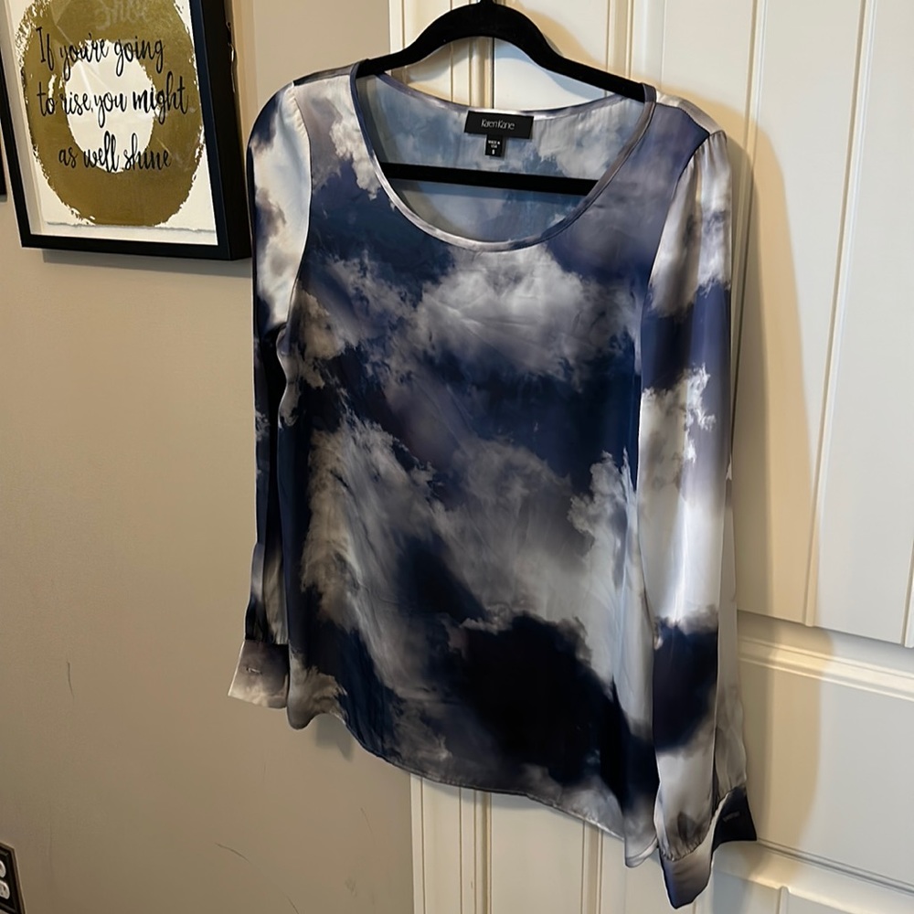Karen Kane Cloud Print Blouse
